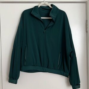 Alo quarter zip fleece and wind breaker sweatshirt